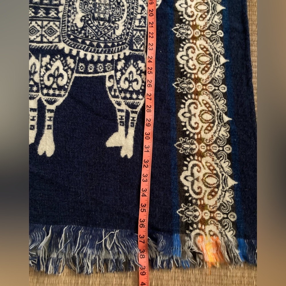 Alpaca Wool Hooded Poncho Llama Andean Handmade Fringe Boho Festival Unisex Cape - Picture 12 of 12